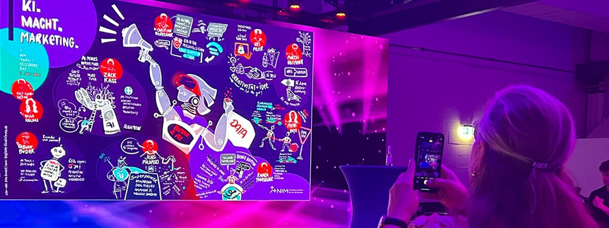 Live Zeichnen für einen Event digital von Britta Krondorf