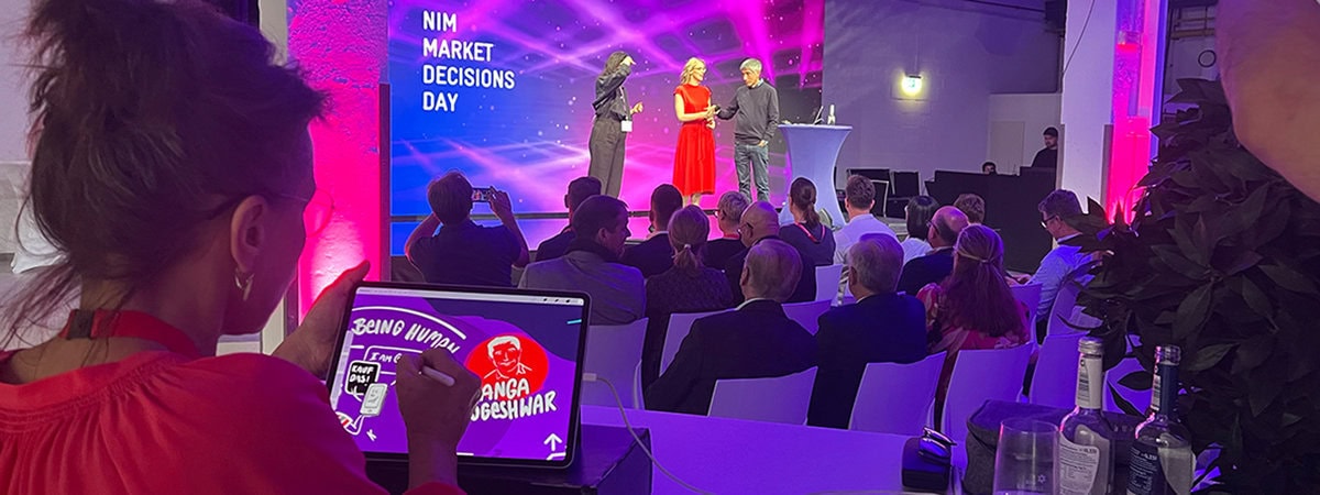 Live Zeichnen für einen Event digital von Britta Krondorf