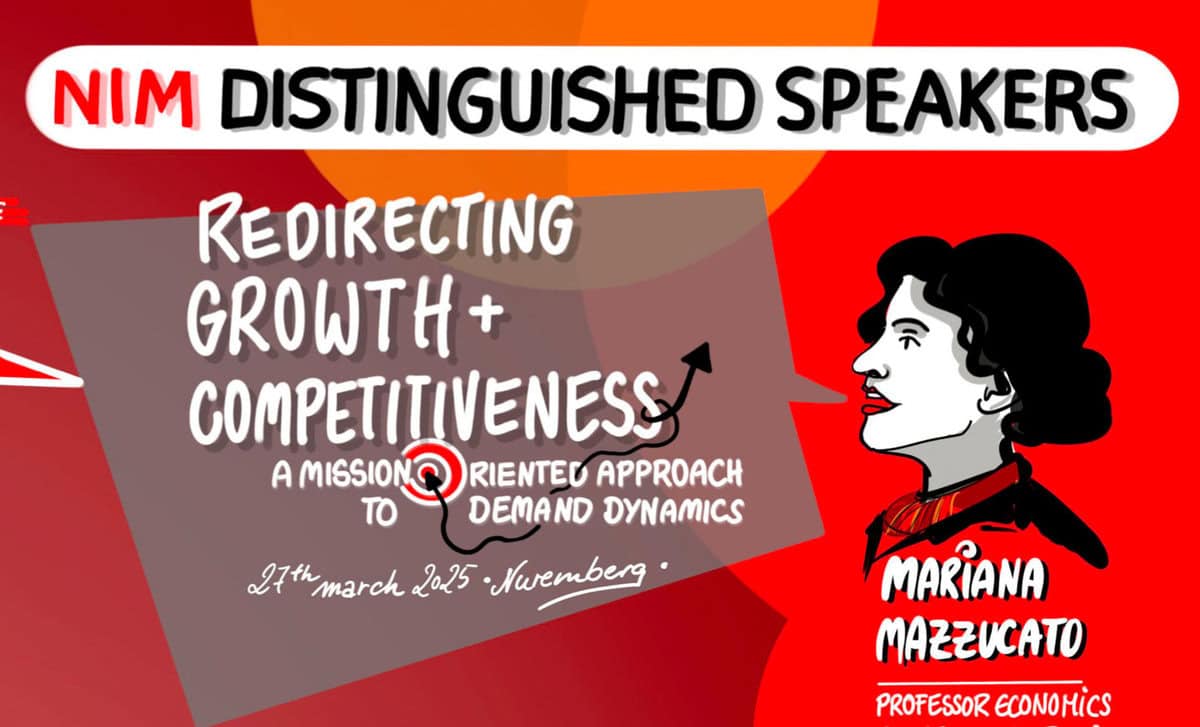 Mariana Mazzucato auf dem NIM Distinguished Speakers Event